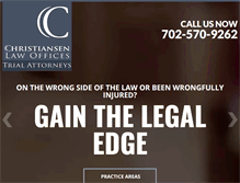Tablet Screenshot of christiansenlaw.com